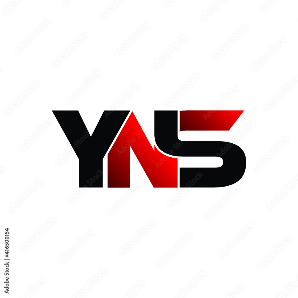YNS letter monogram logo design vector YNS letter monogram logo design vector