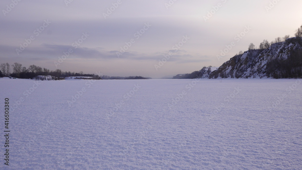 winter in the mountains