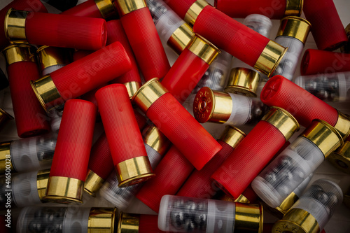 Difference type of shotgun shell , Can be used as a background