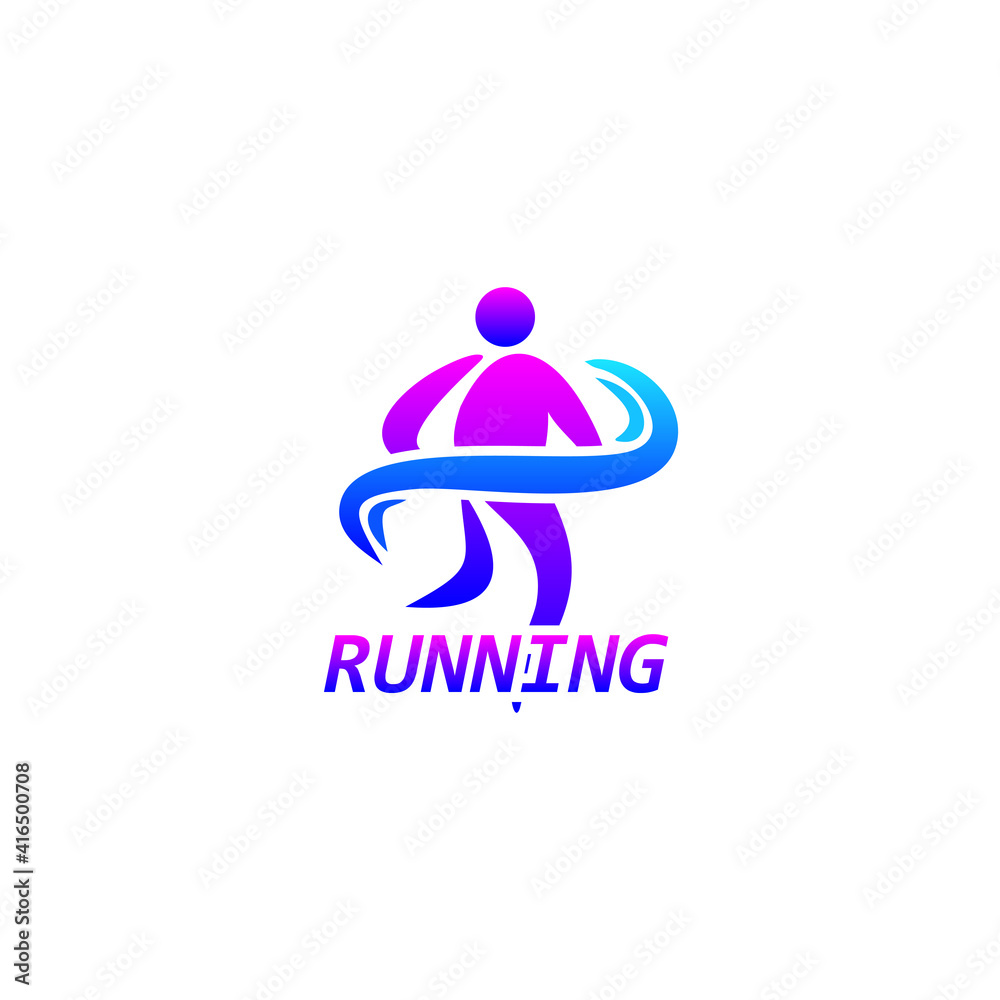 Run sport club logo templates. emblems for sport organizations, tournaments and marathons colorful vector Illustrations. Design inspiration Run sport club logo templates. emblems for sport organizations, tournaments and marathons colorful vector Illustrations. Design inspiration