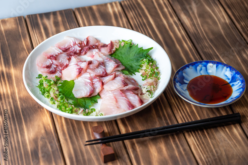 日本の刺し身 和風 和食イメージ