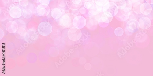Web banner astratto rosa con bokeh
