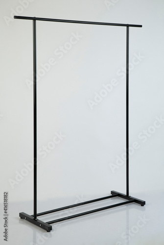 Empty cloth rack isolated on white
