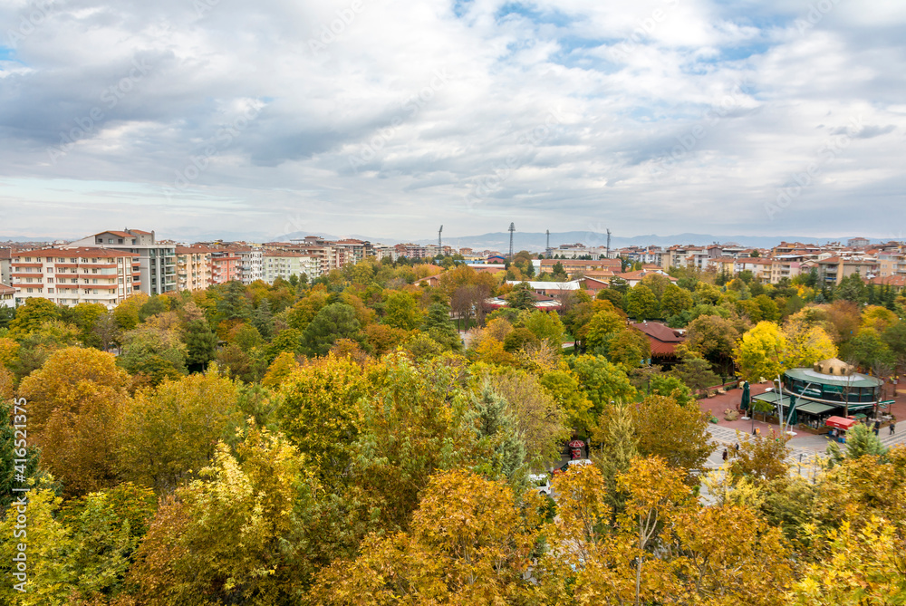 Panoramic view of Malatya City in Turkey
