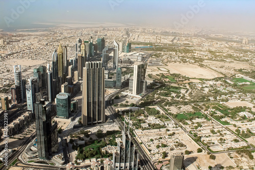 Wundersch  nes Panorama in Dubai