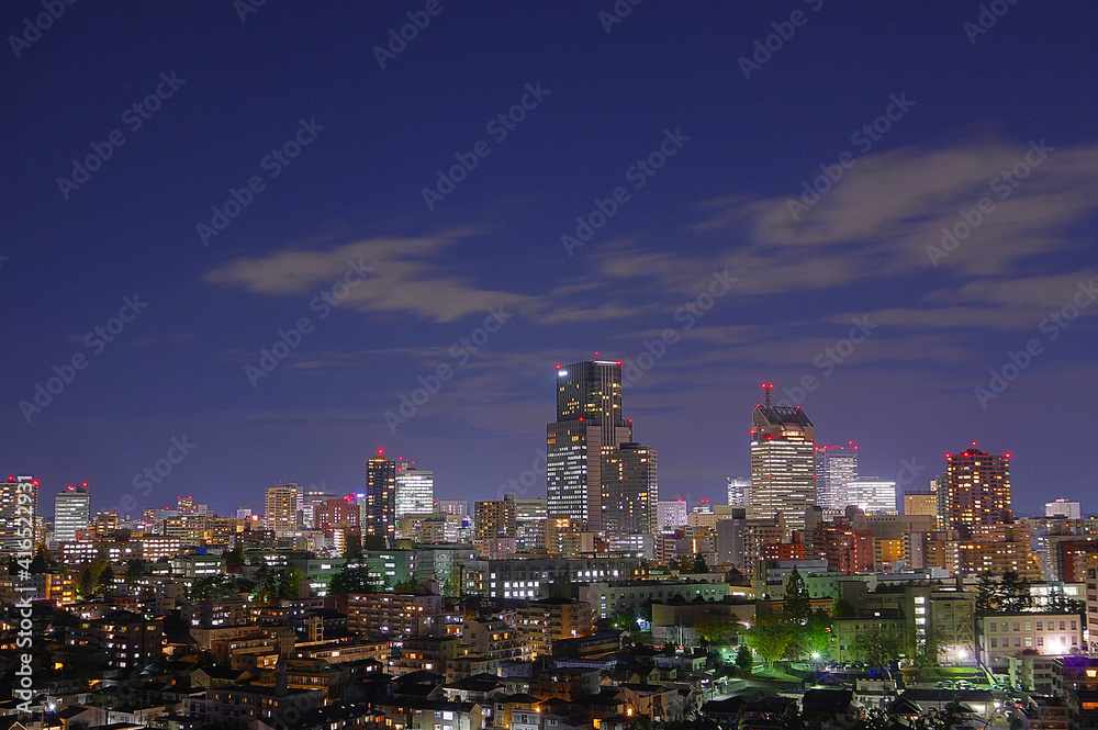 仙台の夜景　HDR