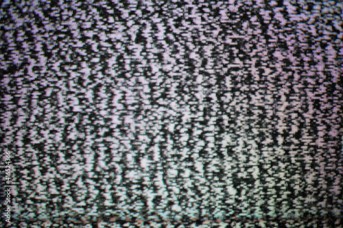 static TV screen, interference in the absence of a signal on the TV screen