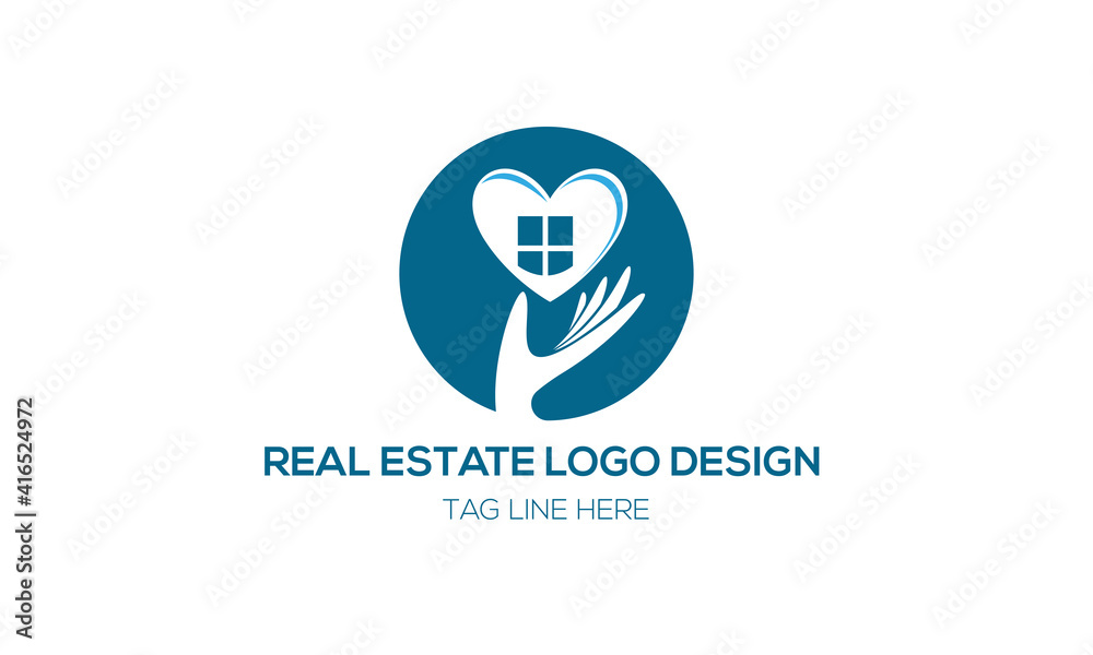 Fototapeta premium hand logo design real .