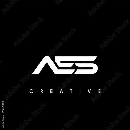 AES Letter Initial Logo Design Template Vector Illustration photo