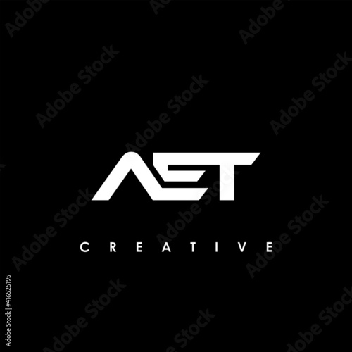 AET Letter Initial Logo Design Template Vector Illustration photo