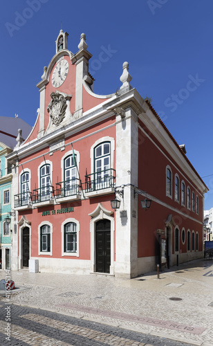 Former City hall or Junta da Fregueisa building, Republic Square, Caldas da Rainha, Estremadura, Portugal