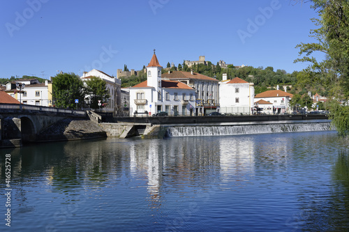 Tomar city and Nabao river, Tomar, Santarem district, Portugal