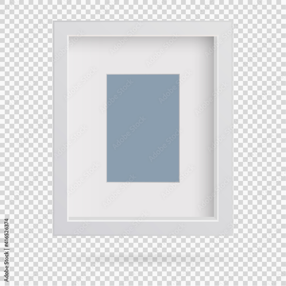 Presentation rectangular square picture frame design element with shadow on transparent background. 3D Board Banner wall on isolated clean blank. Vector illustration EPS 10 for photo, image, text Presentation rectangular square picture frame design element with shadow on transparent background. 3D Board Banner wall on isolated clean blank. Vector illustration EPS 10 for photo, image, text