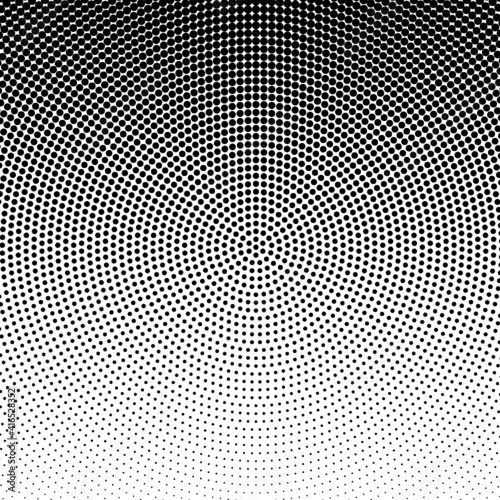 Monochrome Dots Background. Distressed Abstract Overlay. Points Backdrop. Halftone Grunge Pattern. Vector illustration 