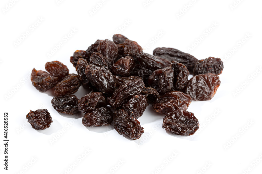 Raisins isolated on White Background. Dried grape Raisins isolated on White Background. Dried grape