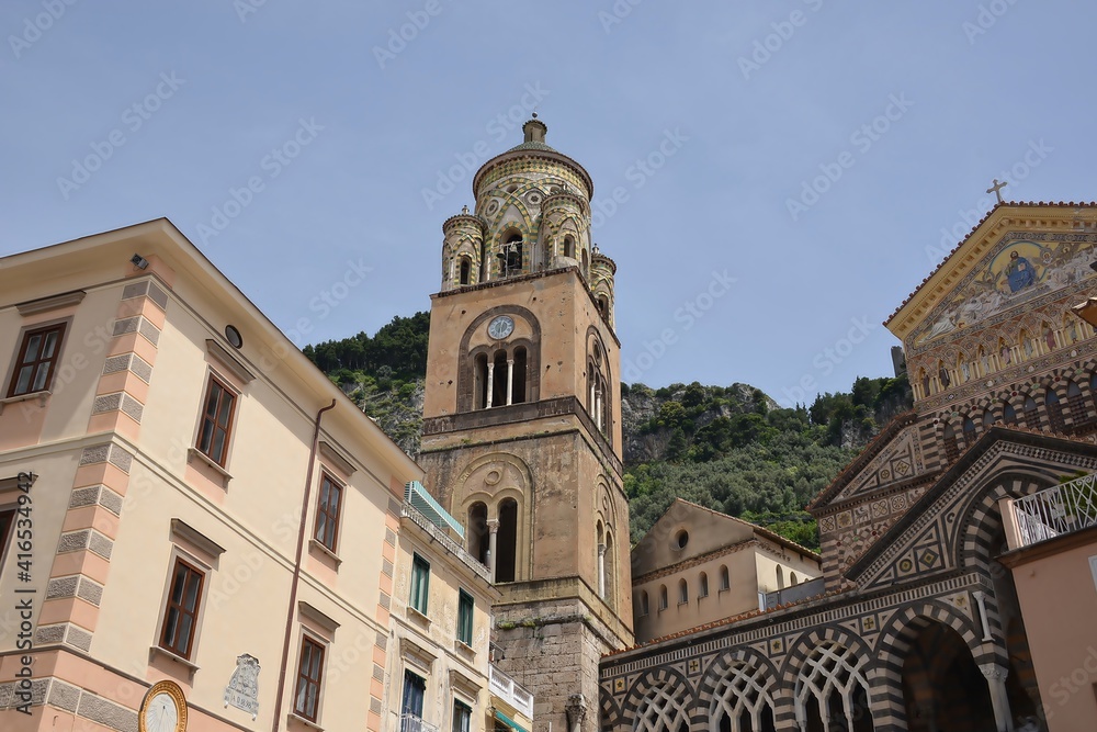 Amalfi is a city in an evocative natural setting beneath the steep cliffs on the southwestern coast of Italy. Between the 9th and 11th centuries, it was the seat of a powerful maritime republic.
