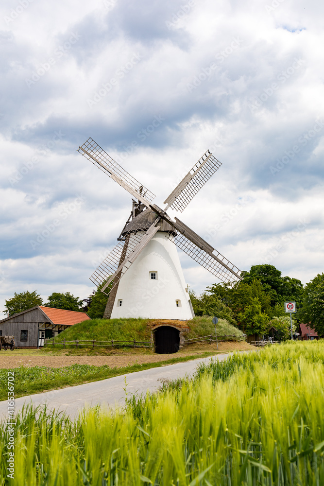 Windmühle in Südhemmern, Hille, Deutschland