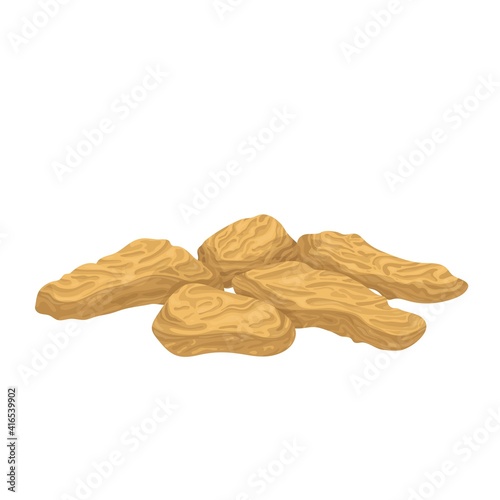 Soy meat stripes vector icon. Illustration of soy vegetarian food.