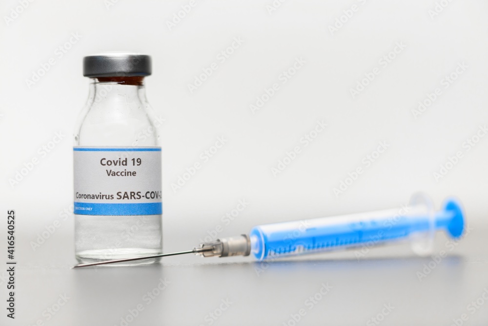 Vaccine for virus in small bottles Vaccine for virus in small bottles