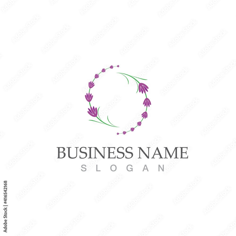 fresh lavender logo vector flat fresh lavender logo vector flat
