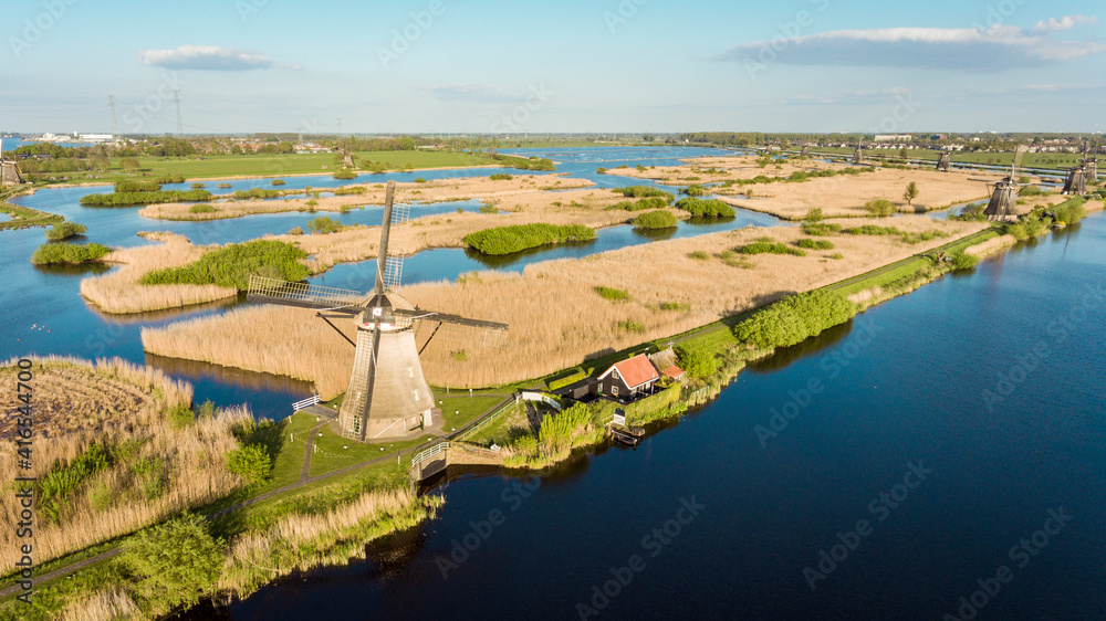 Amsterdam - Mulino a Vento - Drone Aerial photo