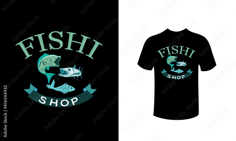 t-shirt design fishing. t-shirt design fishing.