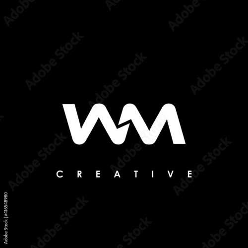 Fotografija WM Letter Initial Logo Design Template Vector Illustration