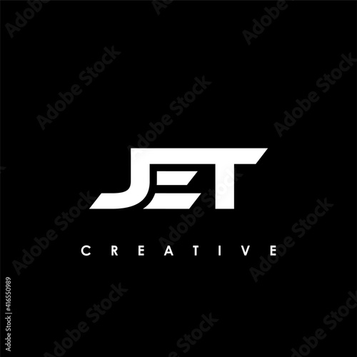 JET Letter Initial Logo Design Template Vector Illustration