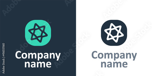 Logotype Tarot cards icon isolated on white background. Magic occult set of tarot cards. Logo design template element. Vector.