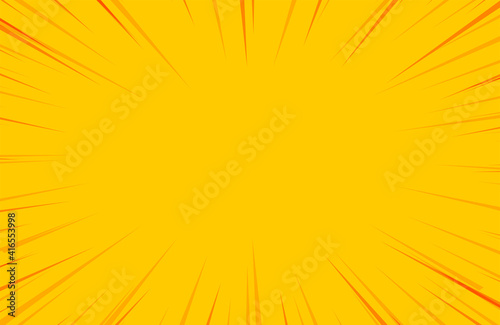 yellow comic zoom lines background
