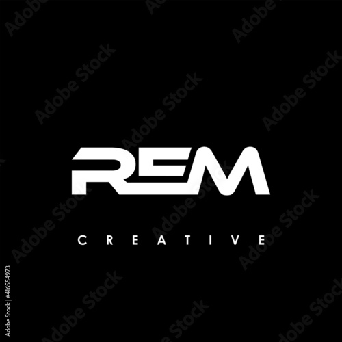 REM Letter Initial Logo Design Template Vector Illustration
