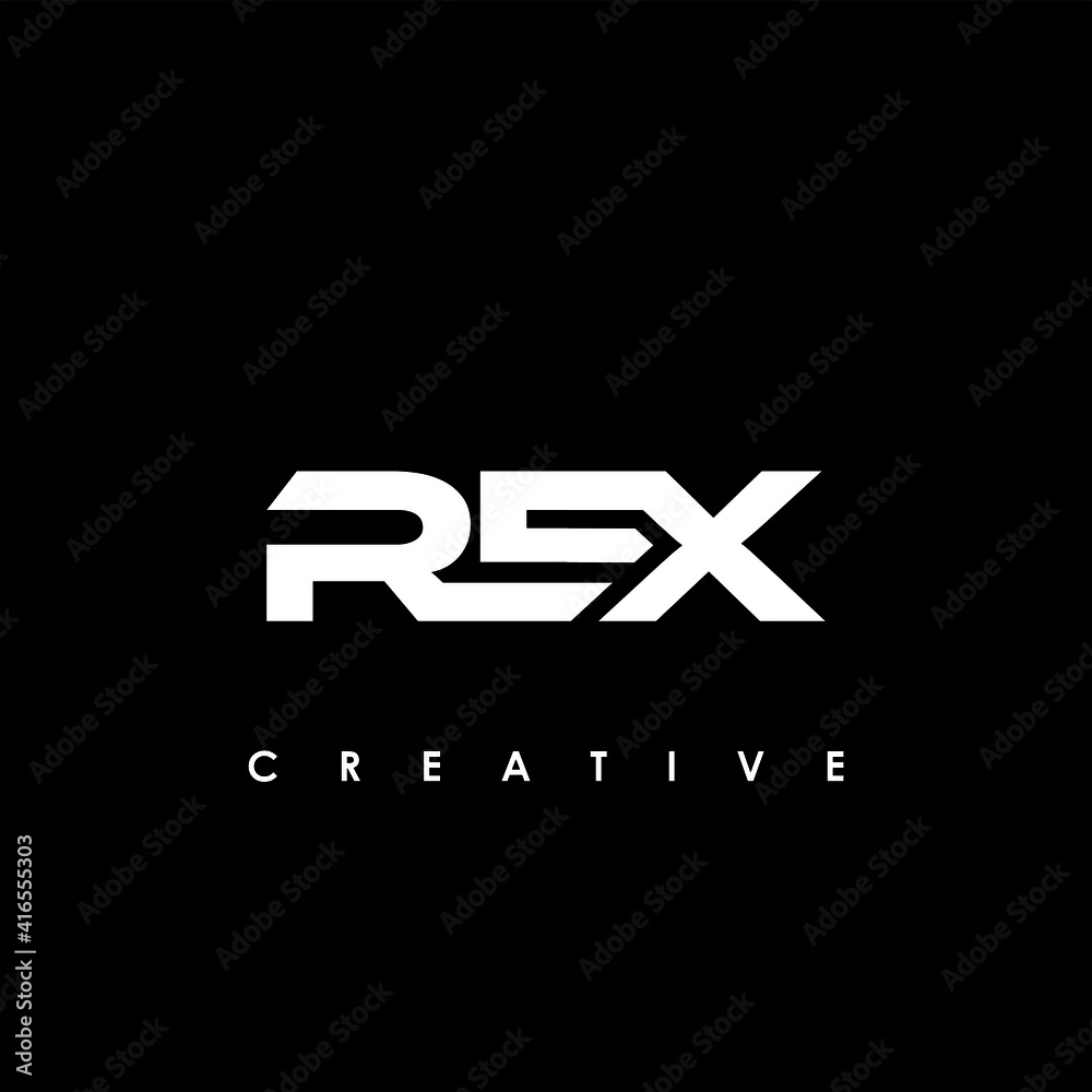 Fototapeta premium REX Letter Initial Logo Design Template Vector Illustration