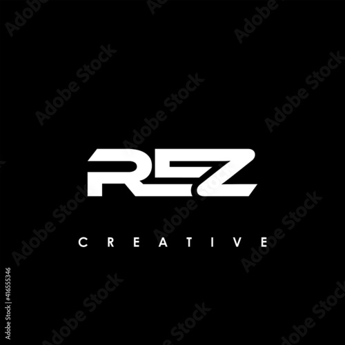 REZ Letter Initial Logo Design Template Vector Illustration photo