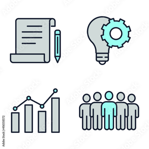 Set of SEO icon. Search Engine Optimization pack symbol template for graphic and web design collection logo vector illustration