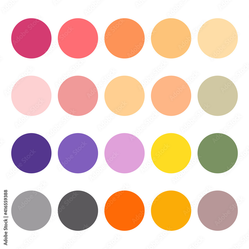 color palette can directly copy and paste vector shapes