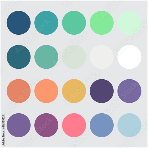 color palette can directly copy and paste vector shapes