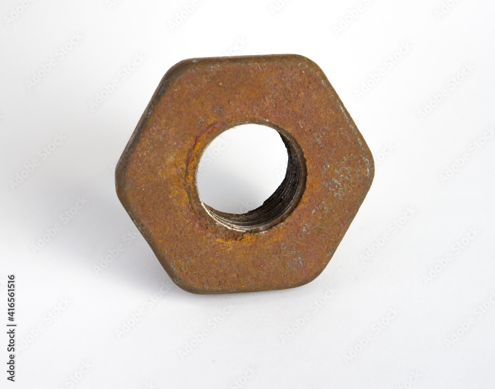old rusty hex internal screw old rusty hex internal screw