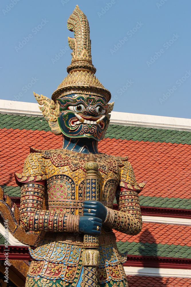 buddhist temple (wat phra kaeo) at the royal palace in bangkok (thailand) buddhist temple (wat phra kaeo) at the royal palace in bangkok (thailand)
