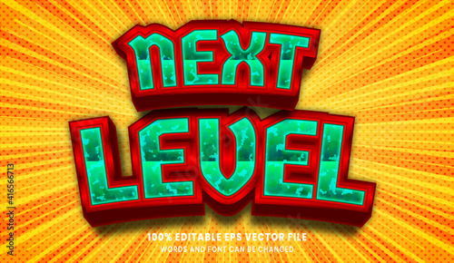 Next level 3d editable text style effect
