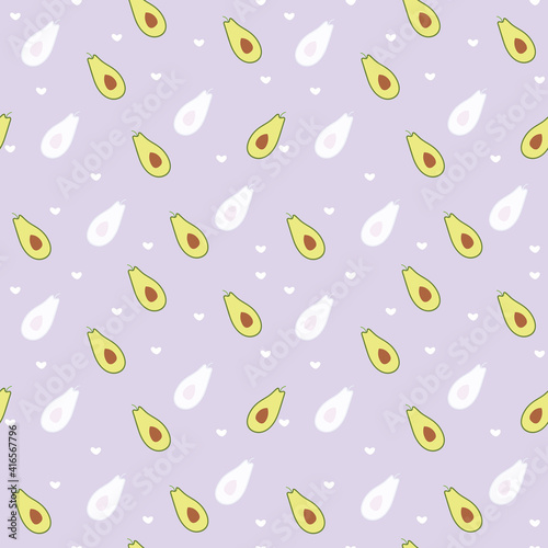 Avocado seamless pattern.Avocado digital paper, wrapping paper, wallpaper, fabric, textile. 