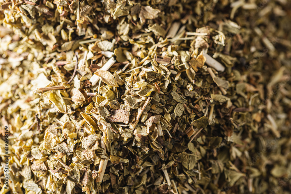 Dried Oregano Leaves, background of dried aromatic plants Dried Oregano Leaves, background of dried aromatic plants