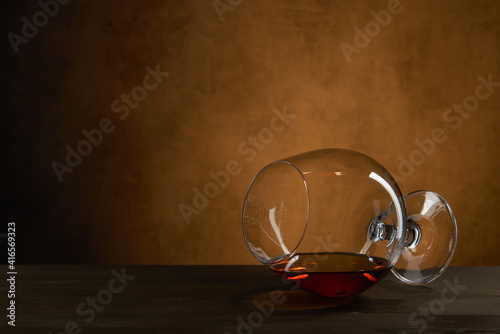 Glass of Cognac Or Brandy