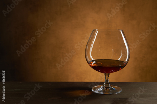 Glass of Cognac Or Brandy