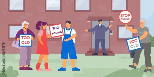 Work Ageism Discrimination Composition