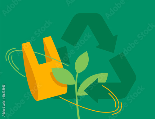Biodegradable polymers - turns to plant branch