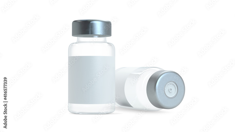 Vaccine vial mock up Vaccine vial mock up