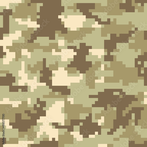 Camouflage pixel background light pattern, sand design