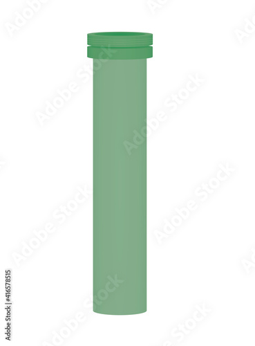 Multi vitamin pills container. vector