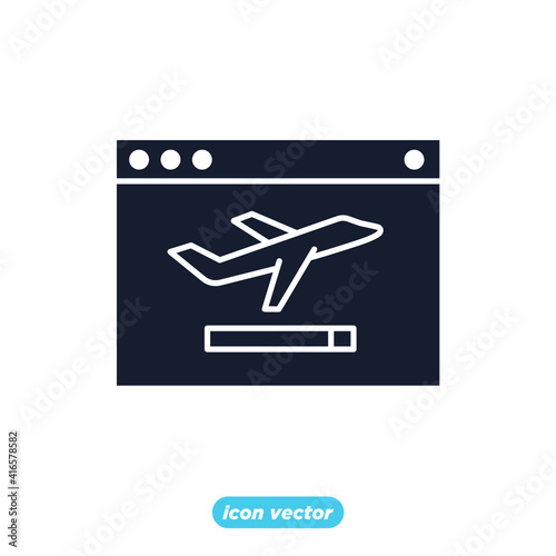 landing page icon. SEO Search Engine Optimization symbol template for graphic and web design collection logo vector illustration