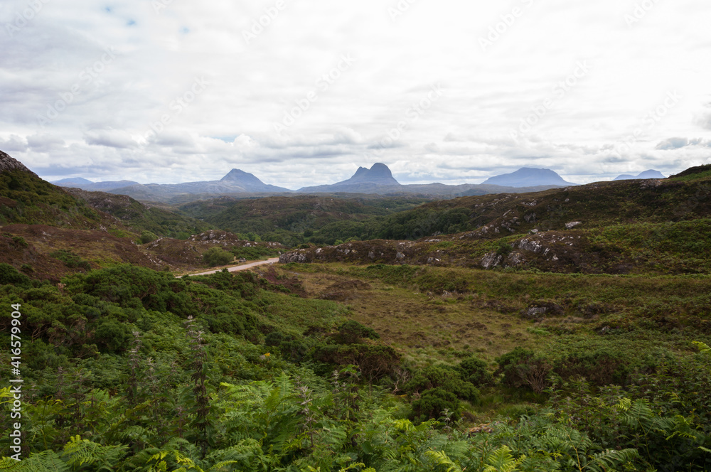 Assynt Crofters' Trust viewpoint nc500 north coast 500 scotland road through mountains highlands